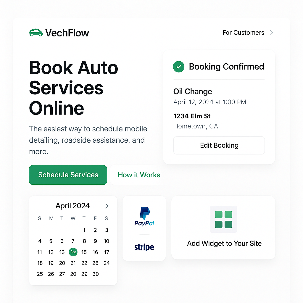Book Auto Services Online